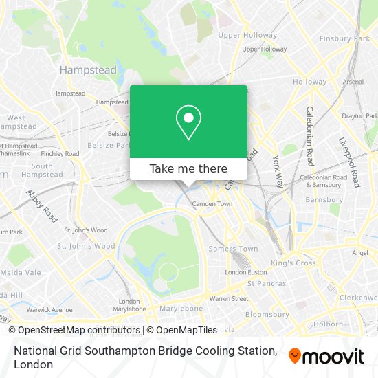 National Grid Southampton Bridge Cooling Station map