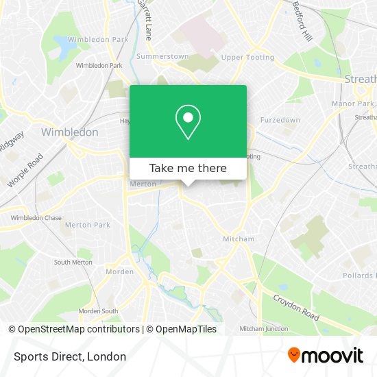 Sports Direct map