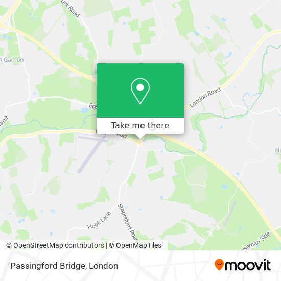 Passingford Bridge map