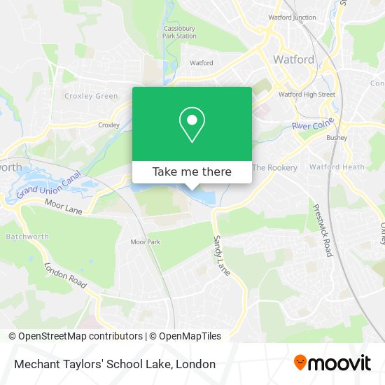 Mechant Taylors' School Lake map