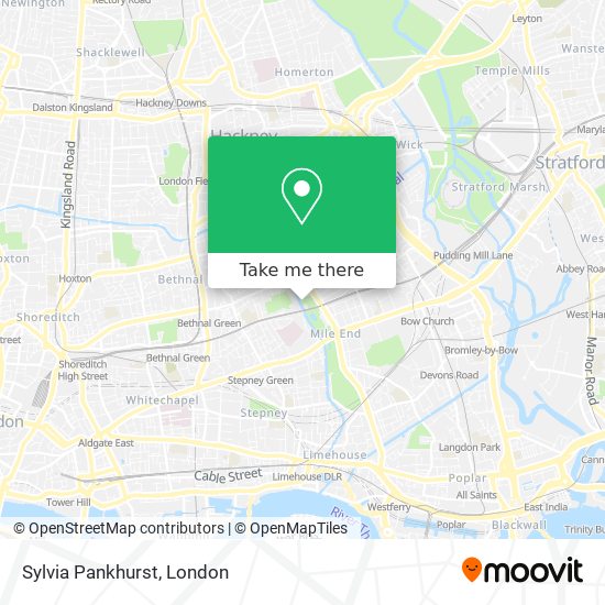 Sylvia Pankhurst map