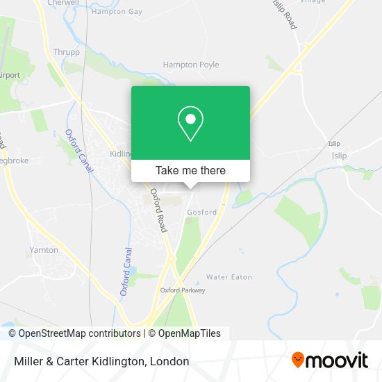 Miller & Carter Kidlington map