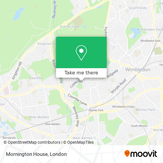 Mornington House map