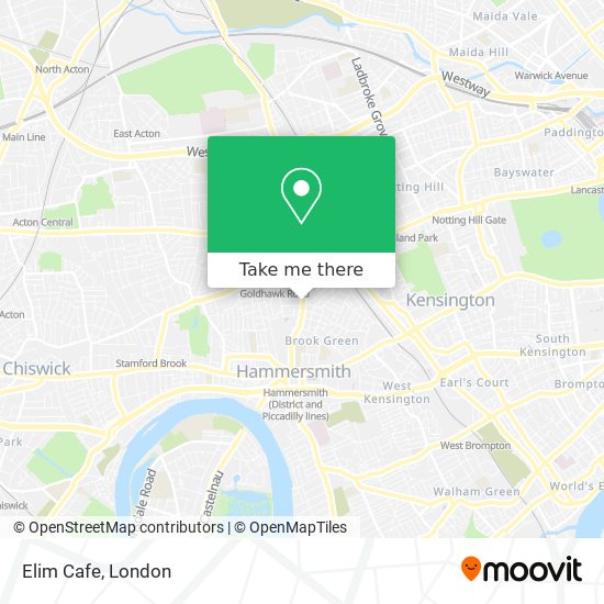 Elim Cafe map