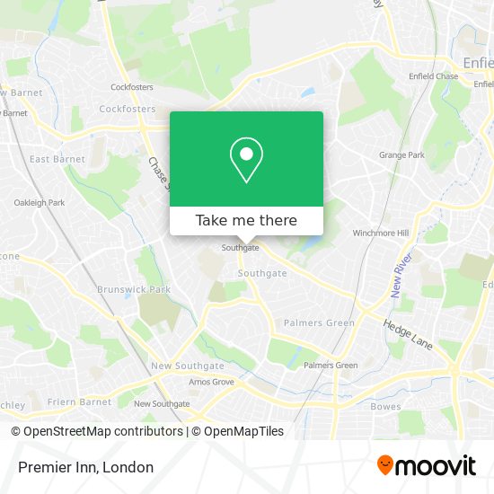 Premier Inn map