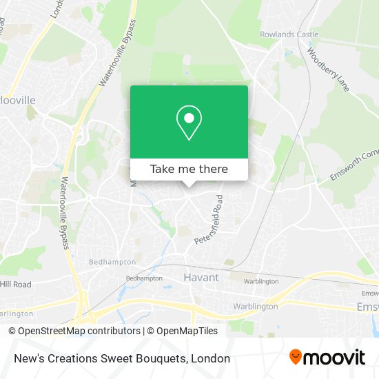 New's Creations Sweet Bouquets map