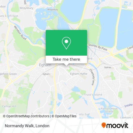 Normandy Walk map