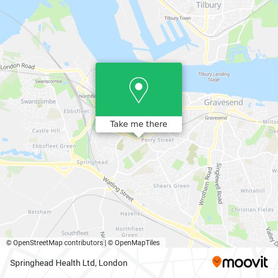 Springhead Health Ltd map