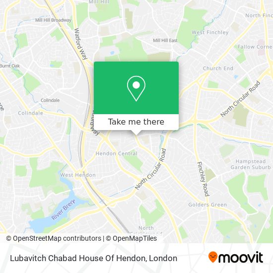 Lubavitch Chabad House Of Hendon map