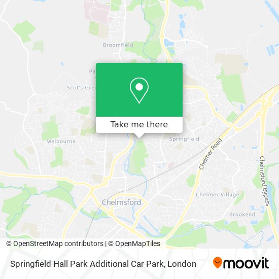 Springfield Hall Park Additional Car Park map