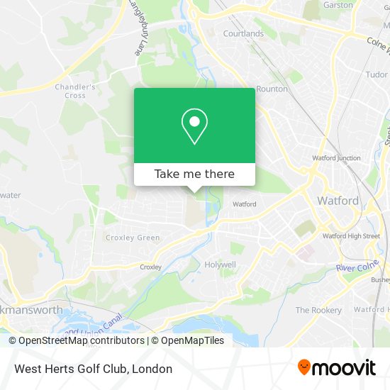 West Herts Golf Club map