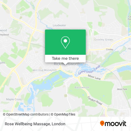 Rose Wellbeing Massage map