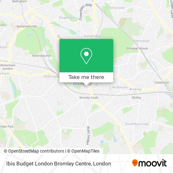 Ibis Budget London Bromley Centre map