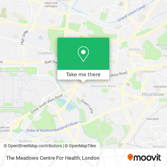 The Meadows Centre For Health map