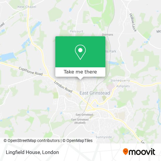 Lingfield House map