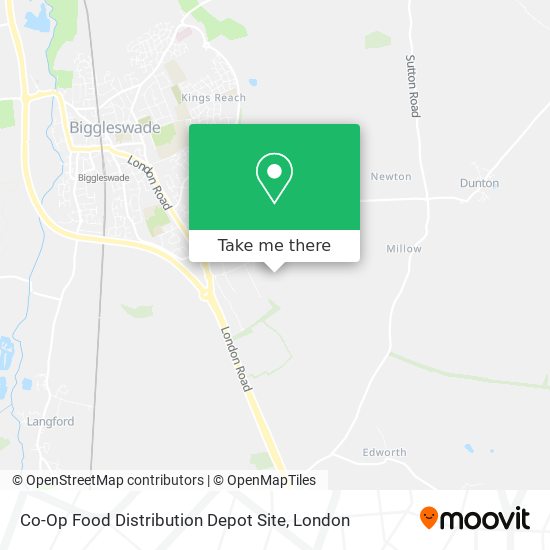 Co-Op Food Distribution Depot Site map