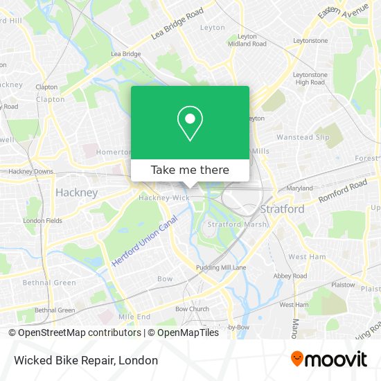 Wicked Bike Repair map