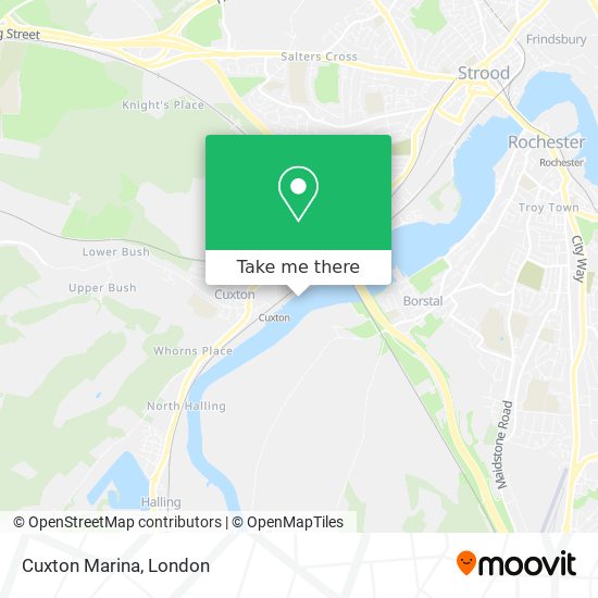 Cuxton Marina map