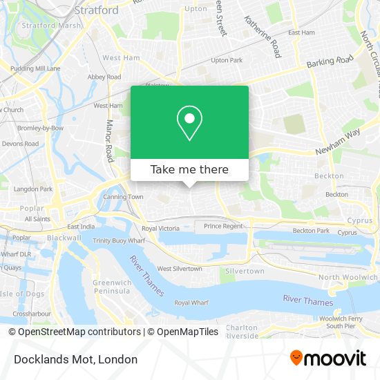 Docklands Mot map