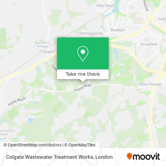 Colgate Wastewater Treatment Works map
