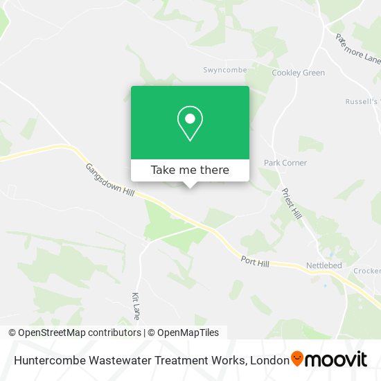 Huntercombe Wastewater Treatment Works map
