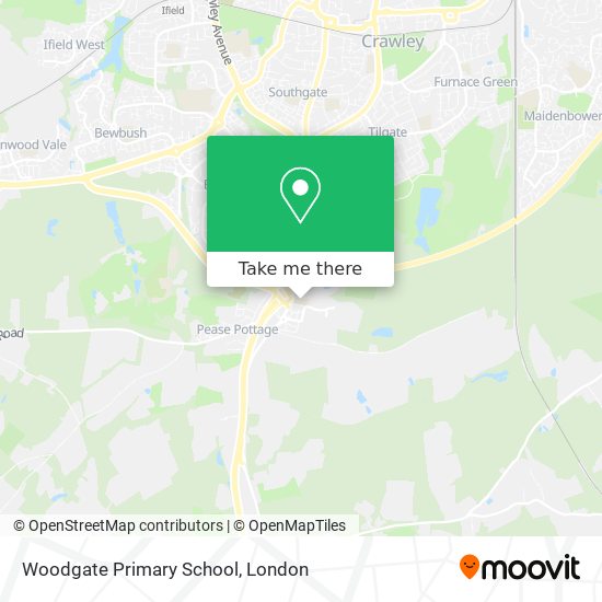 Woodgate Primary School map