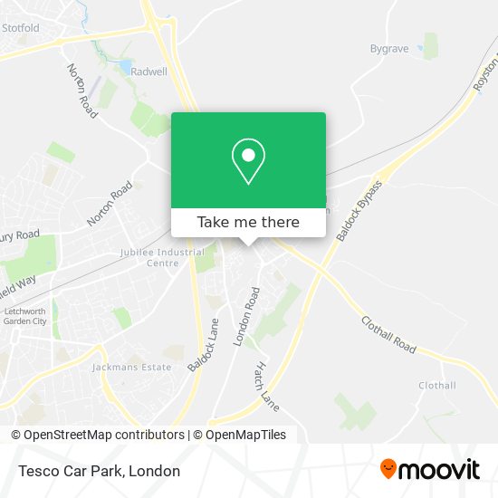 Tesco Car Park map