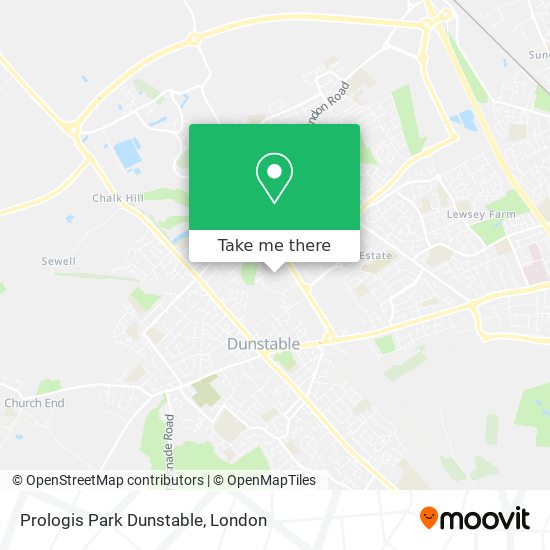 Prologis Park Dunstable map