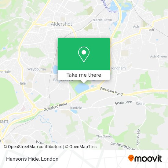 Hanson's Hide map