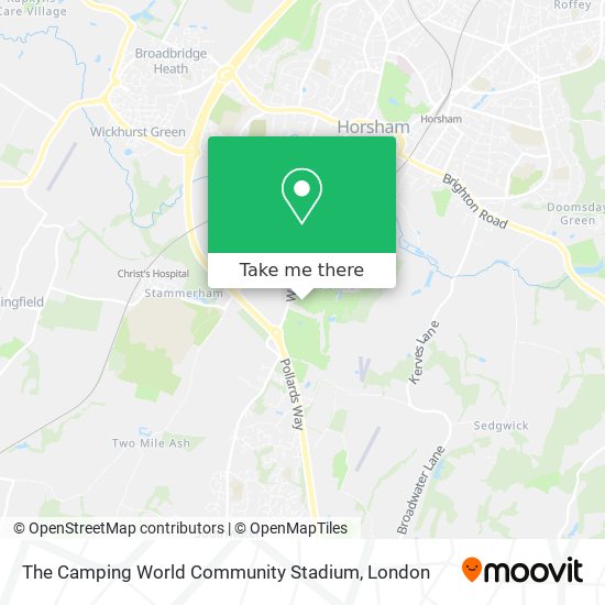 The Camping World Community Stadium map