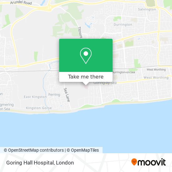 Goring Hall Hospital map