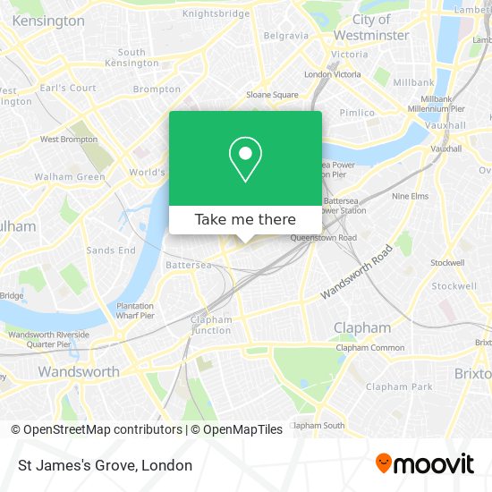 St James's Grove map
