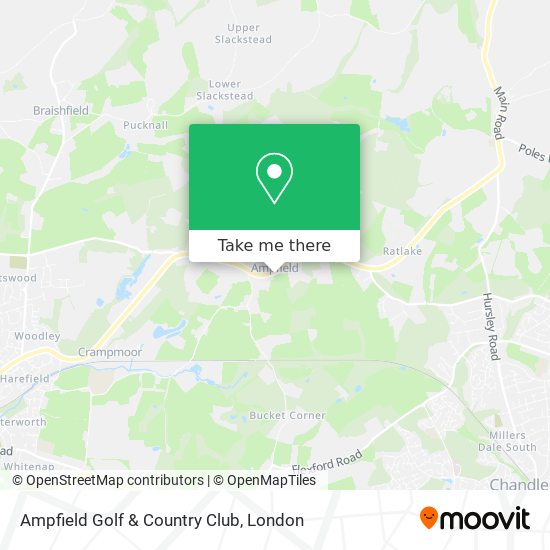 Ampfield Golf & Country Club map