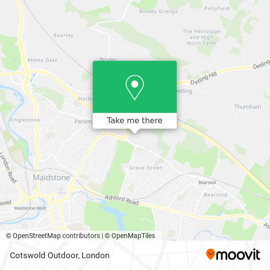 Cotswold Outdoor map