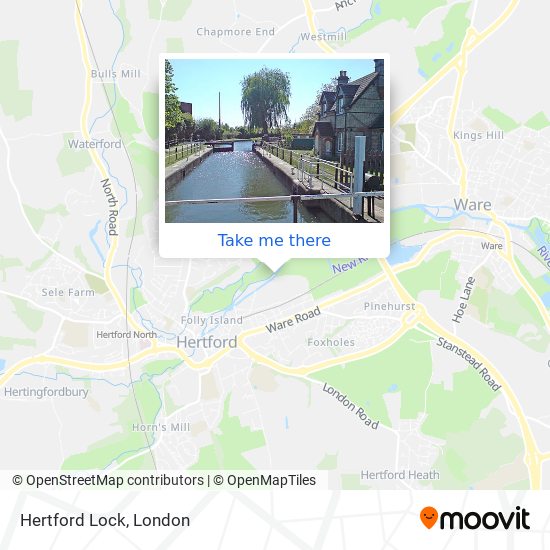 Hertford Lock map