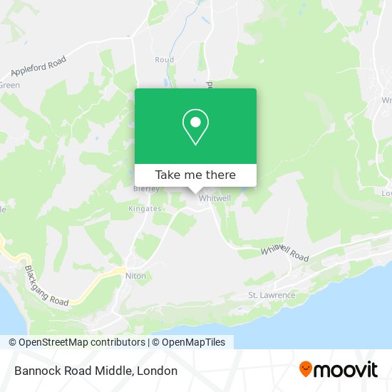 Bannock Road Middle map