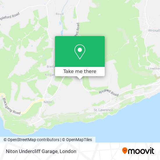 Niton Undercliff Garage map