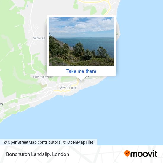Bonchurch Landslip map
