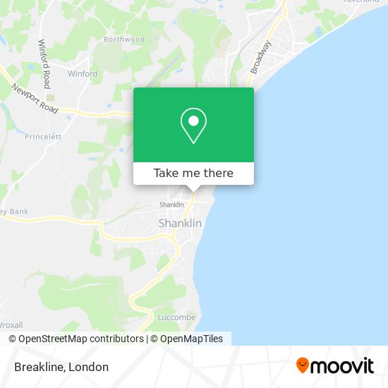 Breakline map