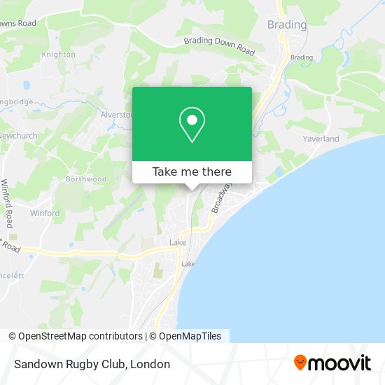 Sandown Rugby Club map