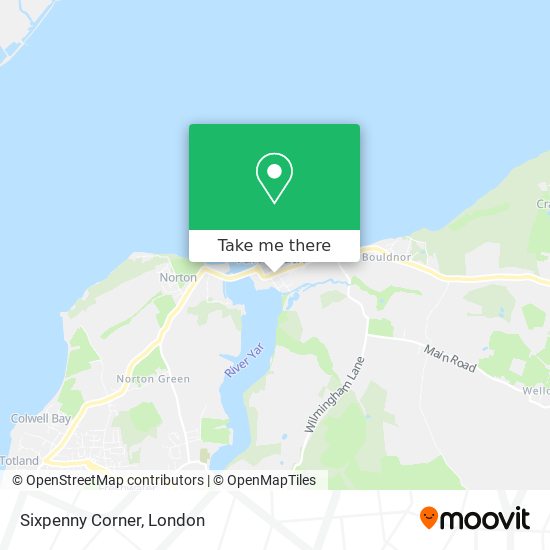 Sixpenny Corner map