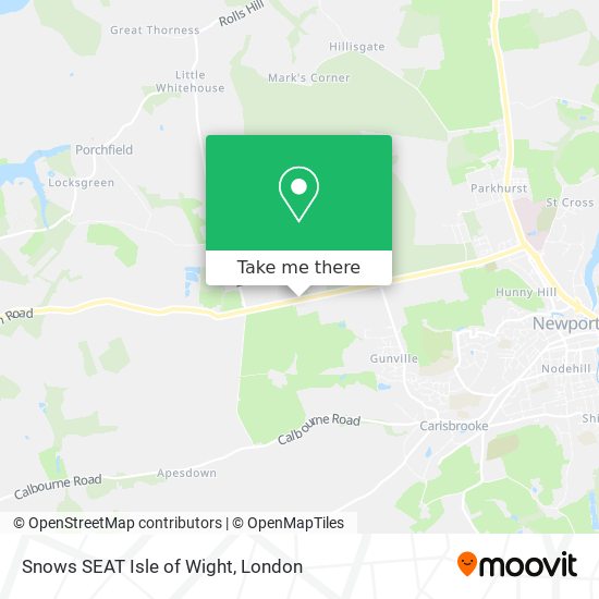Snows SEAT Isle of Wight map