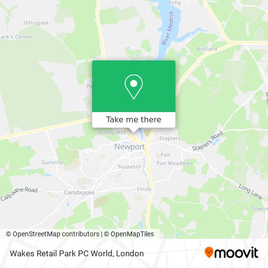 Wakes Retail Park PC World map