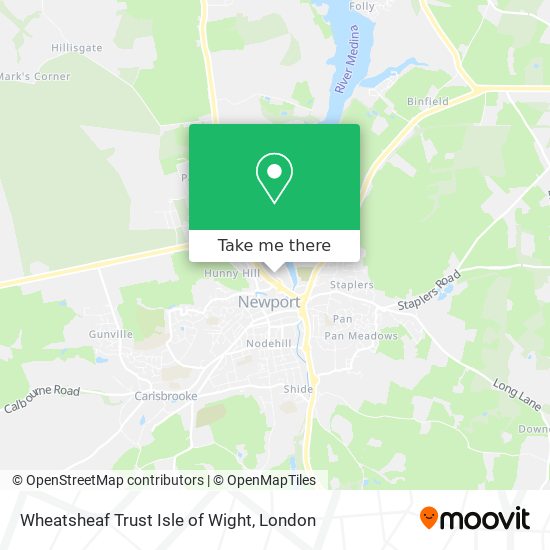 Wheatsheaf Trust Isle of Wight map