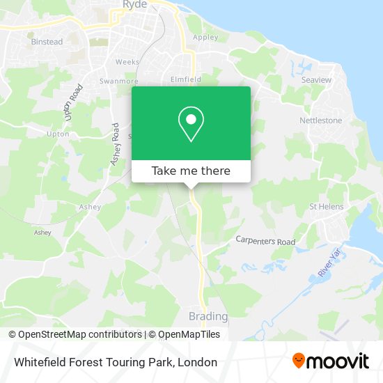 Whitefield Forest Touring Park map