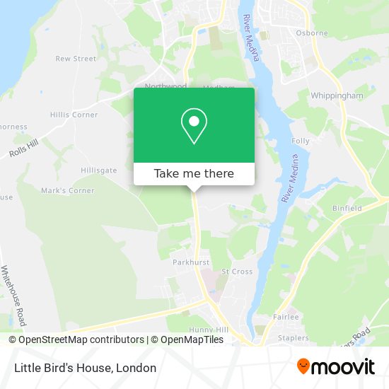 Little Bird's House map