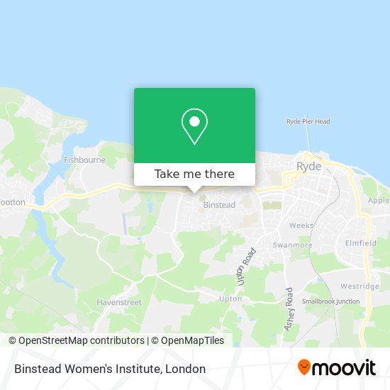 Binstead Women's Institute map