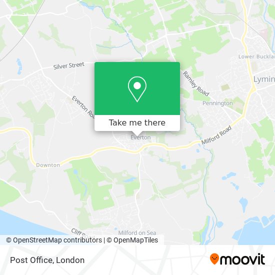 Post Office map