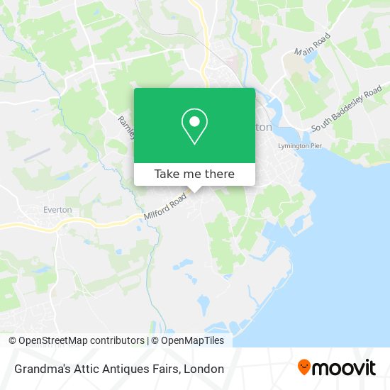 Grandma's Attic Antiques Fairs map