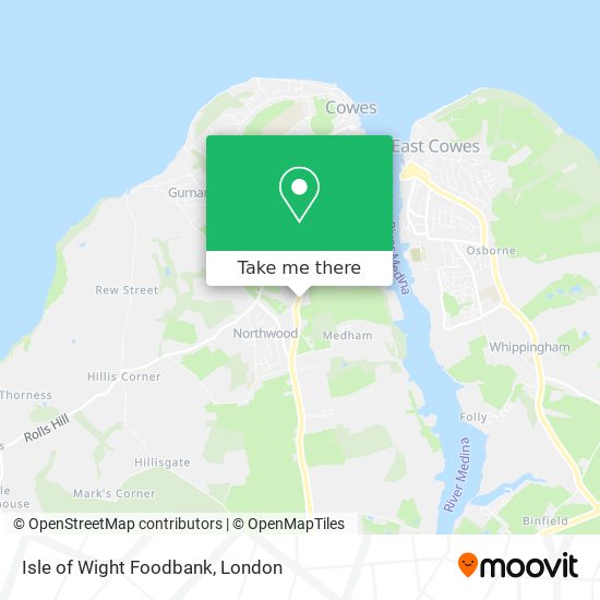 Isle of Wight Foodbank map